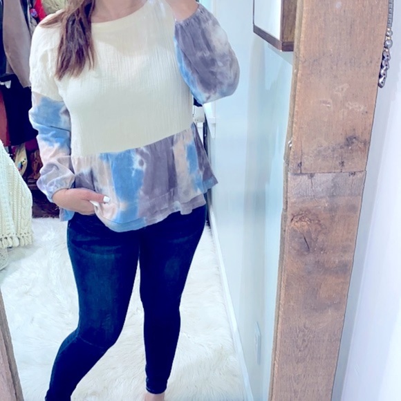 Entro boho tie dye top size small - Picture 1 of 5